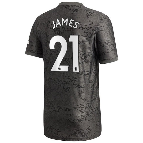 Camiseta Manchester United NO.21 James Replica Segunda Ropa 2020/21 Negro